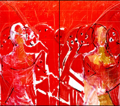 Red Group / 2002 / 180 x 120 cm / oil on canvas 