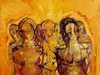 Yellow group / 2002 / 120 x 90 cm / oil on canvas