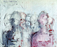 Light blue group / 2002 / 105 x 85 cm / oil on canvas 