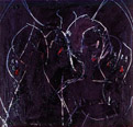 Group on black / 2002 / 35 x 30 cm / oil on wood
