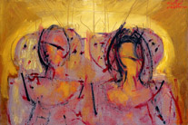 Yellow group II/ 2002 / 90 x 60 cm / oil on canvas
