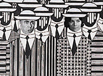 Black and white group / 2002 / 120 x 90 cm / digital print on canvas