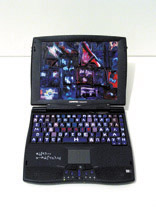 The city / 2002 / 25 x 25 x 25 cm / oil on laptop with interactive multimedia