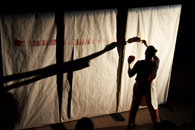 participation at the theatre play, "The journey of the ants", National Theatre of Rhodes, March 2004