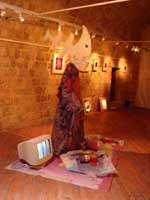 Round is the river, 2002, 150 x 200 x 250 cm, installation, Materials from the performance "Round is the river"