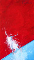 Ballet costume (red) / 2002 / 28x50cm / oil on board