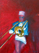 Trumpet player / 2002 / 90x120cm / oil on canvas 