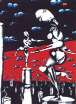 The state / 2001 / 50 x 70 cm / oil-pastel on paper