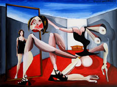 Tracey's reflection / 2001 / 120 x 90 cm / oil on canvas