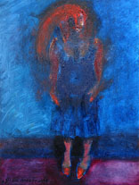 Model on blue / 2002 / 90x120cm / oil on canvas 