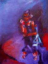 Portrait of Dimitra L. / 2002 / 90x120cm / oil on canvas 