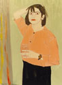 Girl at the Bar / 1991 / 80 x 100 cm / oil on canvas
