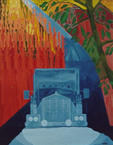 The truck / 1991 / 40 x 50 cm / tempera on canvas