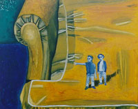 On the sofa / 1992 / 50 x 40 cm / oil on canvas