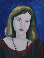 Girl with a necklace / 1991 / 40 x 50 cm / oil on canvas