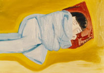 Girl Sleeping / 1992 / 100 x 70 cm / oil on canvas