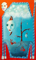 The cat / 1993 / 70 x 100 cm / oil on canvas