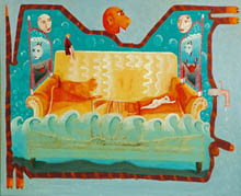 The dog / 1993 / 70 x 100 cm / oil on canvas