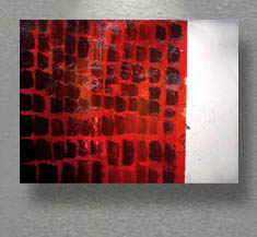 2004, 90x120 cm, oil, paper, aluminium on canvas